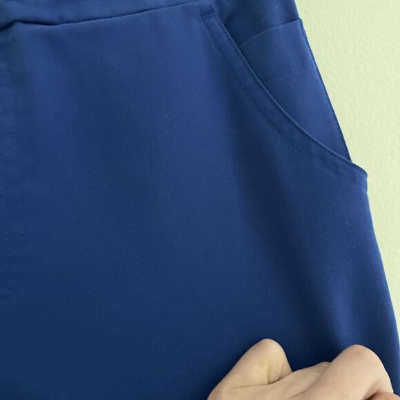 FIGS Technical Collection Cargo Scrub Pants Style TW2000T, Royal Blue- Size XS T - Picture 3 of 8